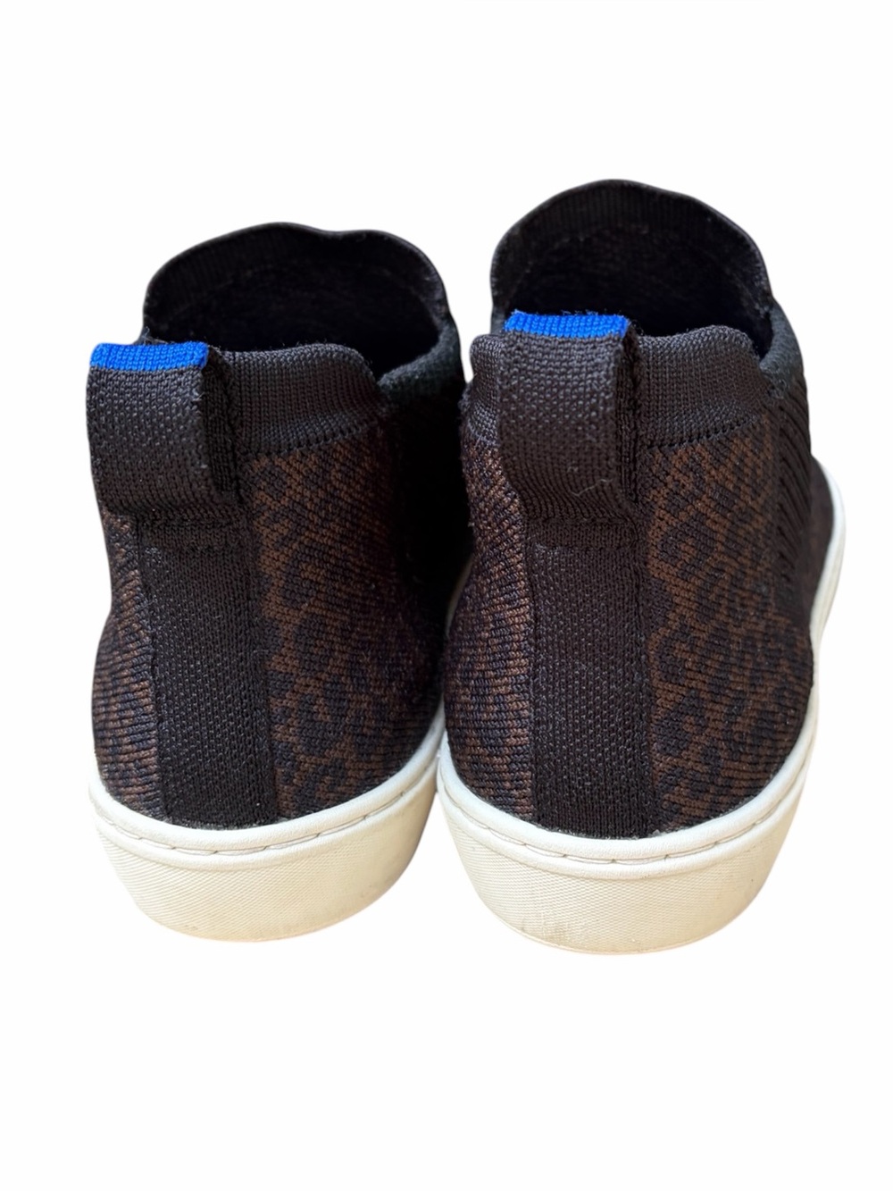 Rothy’s The Chelsea Ankle Boot Espresso Spot Leopard Print Slip On Size 7 - Picture 13 of 15
